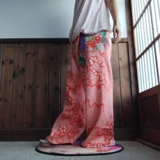 画像1: タイパンツ「桔梗 KIKYOU」着物リメイク KIMONO (1)