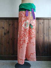 画像5: タイパンツ「桔梗 KIKYOU」着物リメイク KIMONO (5)