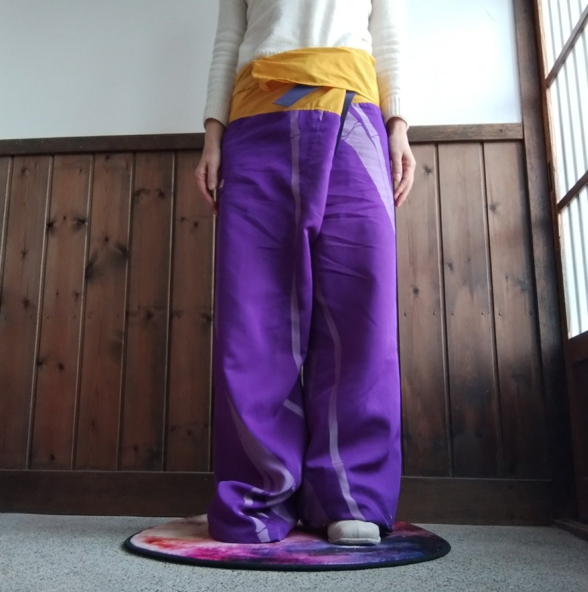 画像3: タイパンツ「骨まで愛して Crazy love」着物リメイク KIMONO  ※和モノまるしぇ開催特価 (3)