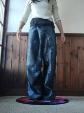 画像4: タイパンツ「煙管 KISERU」セミワイド 着物リメイク KIMONO (4)