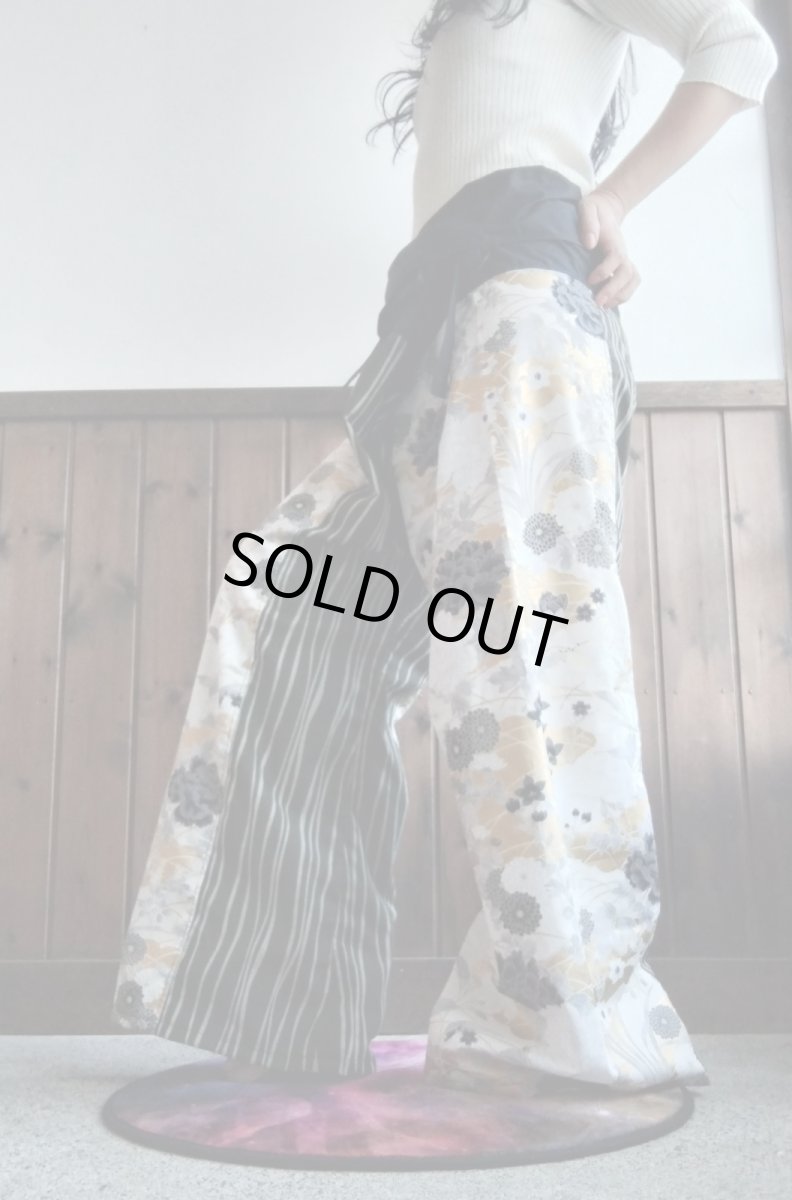 画像1: タイパンツ「小粋」セミワイド (1)