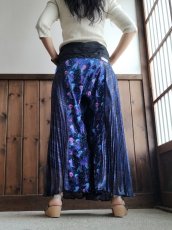 画像2: 【New！】タイパンツ「浮遊するクラゲ」（スカートリメイク）」 (2)