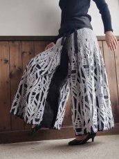 画像1: 【New！】タイパンツ「綿毛」（スカートリメイク）」 (1)