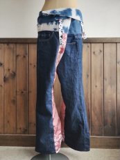 画像6: 【New！】タイパンツ「優しい光」（ジーンズリメイク）」 (6)