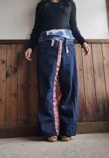 画像4: 【New！】タイパンツ「優しい光」（ジーンズリメイク）」 (4)