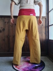 画像2: タイパンツ「檸檬 lemon」綿麻タンブラーワッシャー (2)