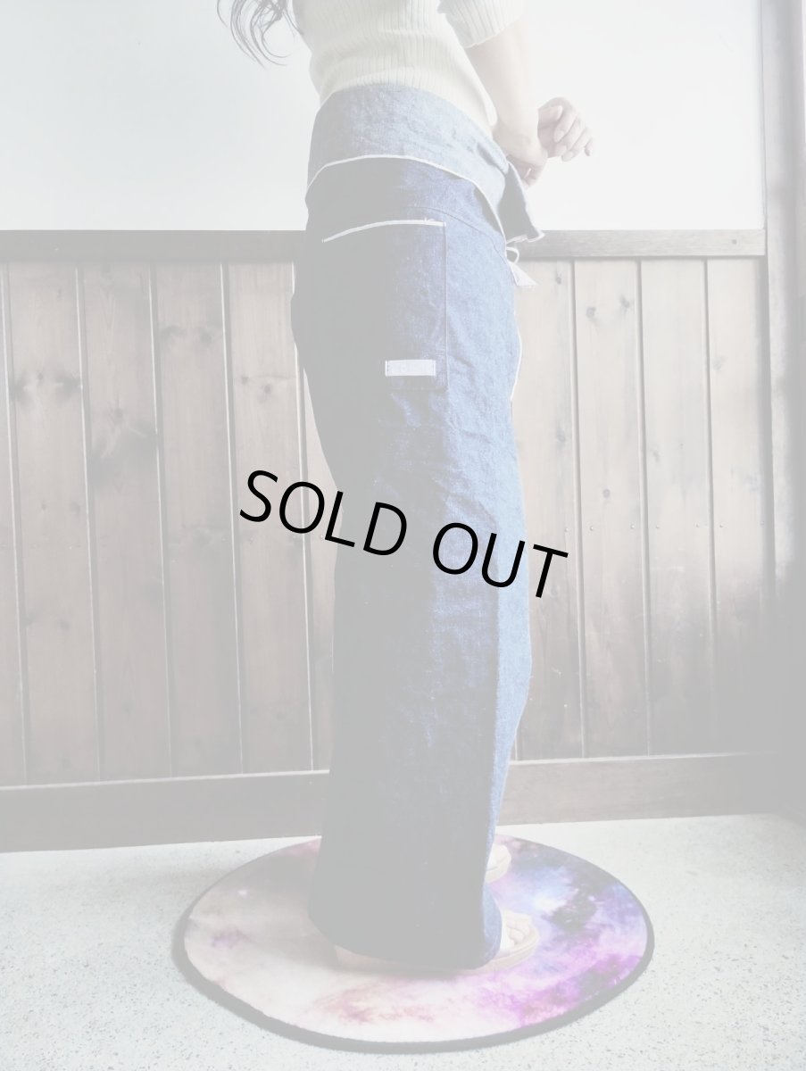 画像5: 【定番】育てるセルビッチデニムのタイパンツ044　＋3cm/身長158〜161cm (5)