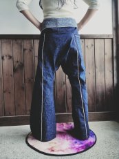 画像2: 【定番】育てるセルビッチデニムのタイパンツ046　＋12cm/身長167〜170cm (2)